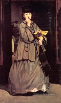 chanteur Tableaux - Le chanteur de rue réalisme impressionnisme Édouard Manet